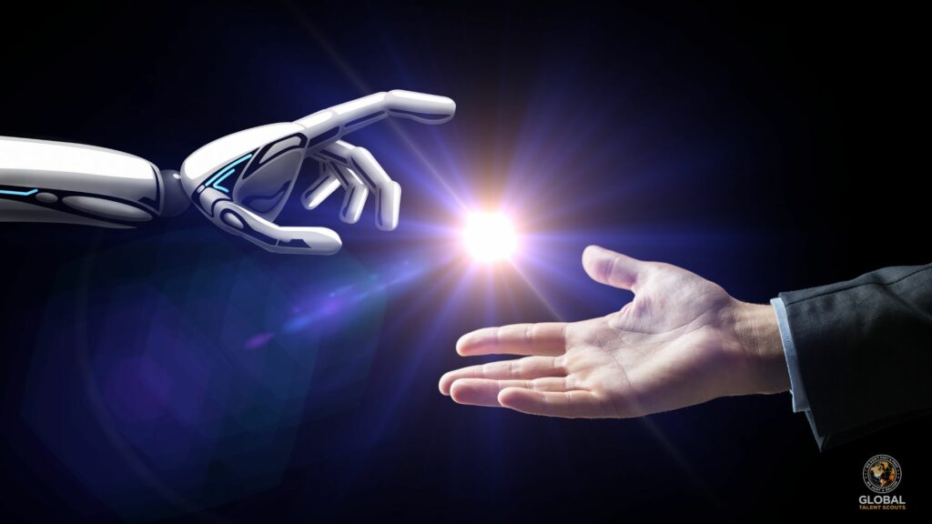 GTS recruiter collaborating with AI tools to deliver personalized hiring solutions